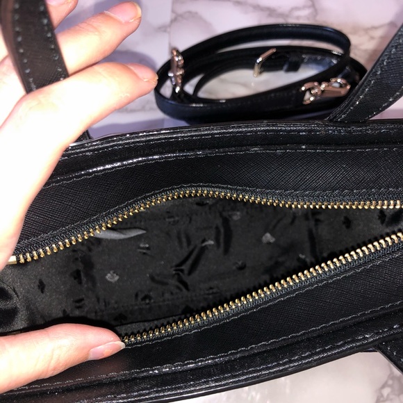 NWT KATE SPADE Small Black Cat Mini Hayden Purse - Picture 7 of 8